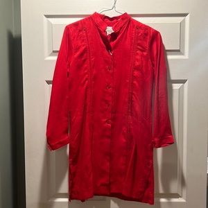 Guayabera. Panabrisa Corona. Red. Long down. L size